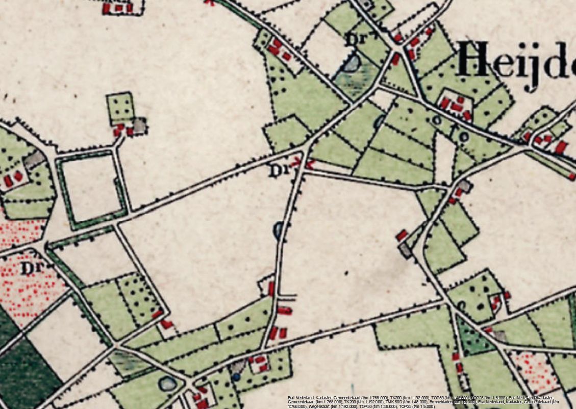 Historische kaart 1900