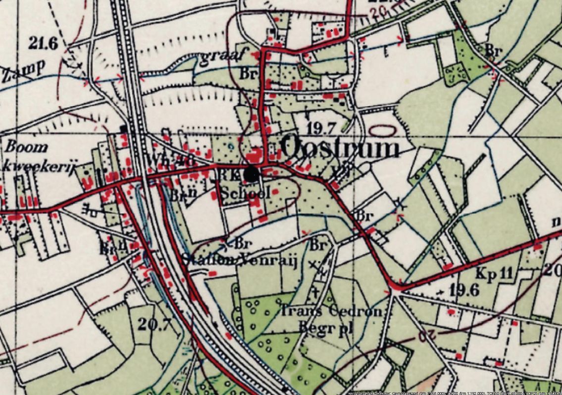 Historische kaart 1950