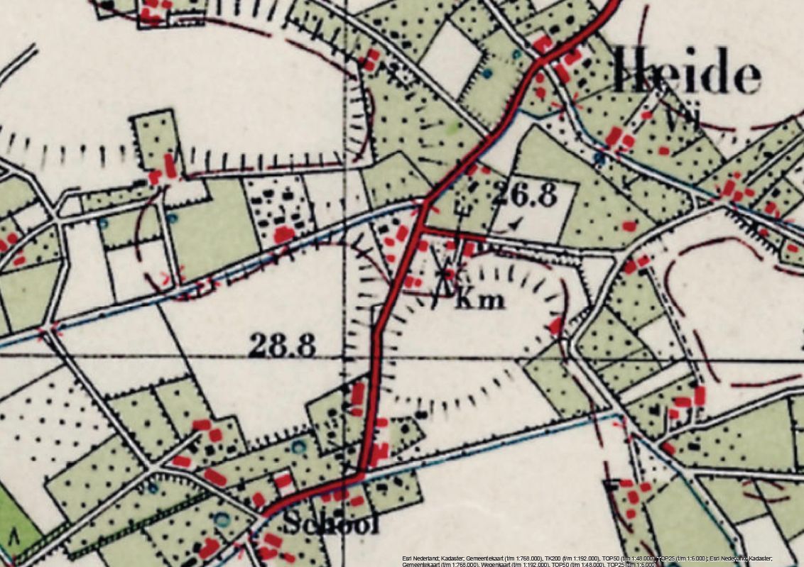 Historische kaart 1950