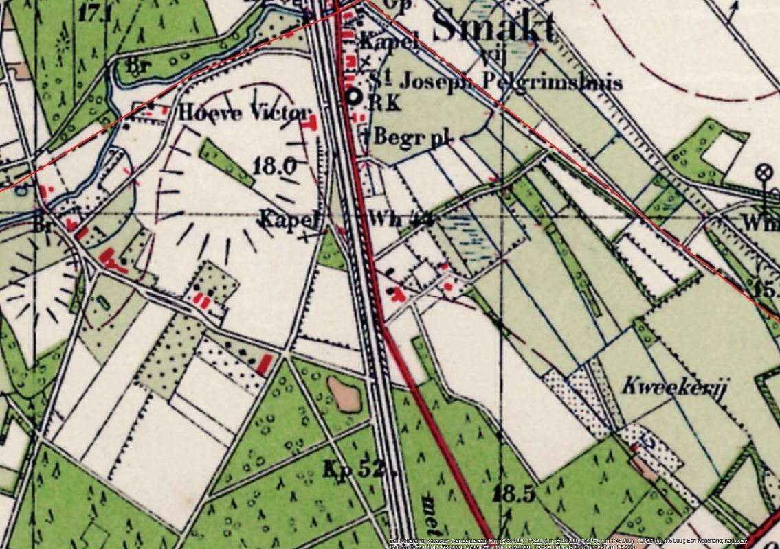 Historische kaart 1950