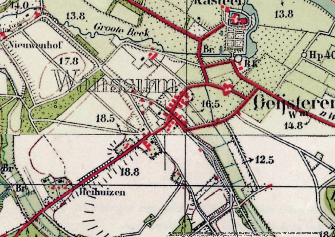 Historische kaart 1950