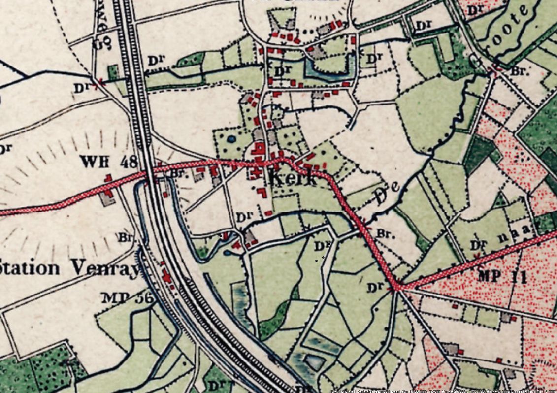 Historische kaart 1900