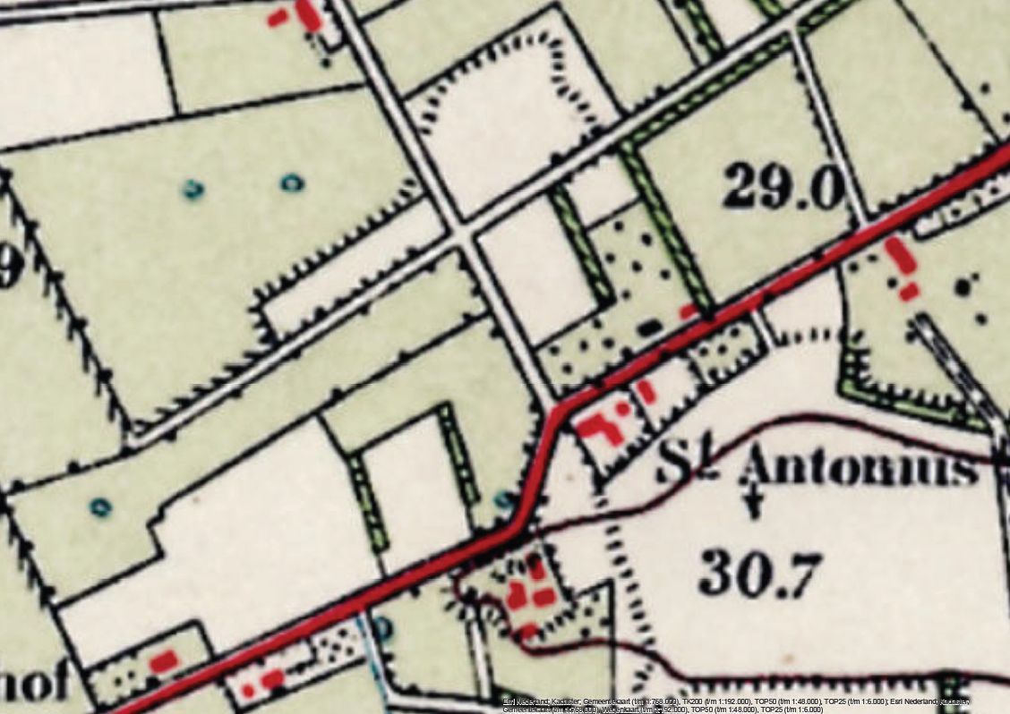 Historische kaart 1950