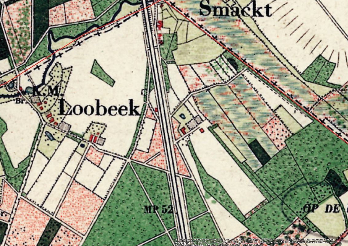 Historische kaart 1900
