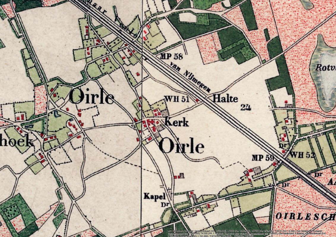 Historische kaart 1900