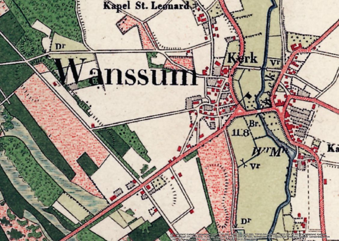 Historische kaart 1900
