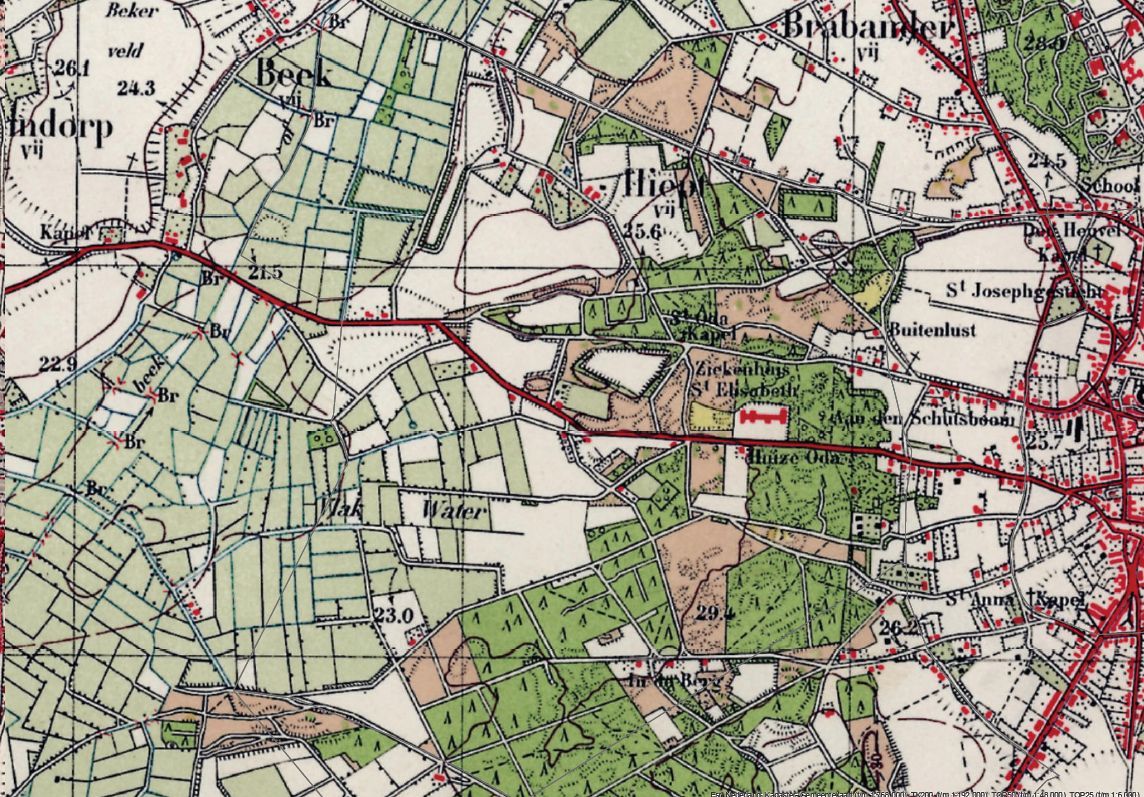 Historische kaart 1950