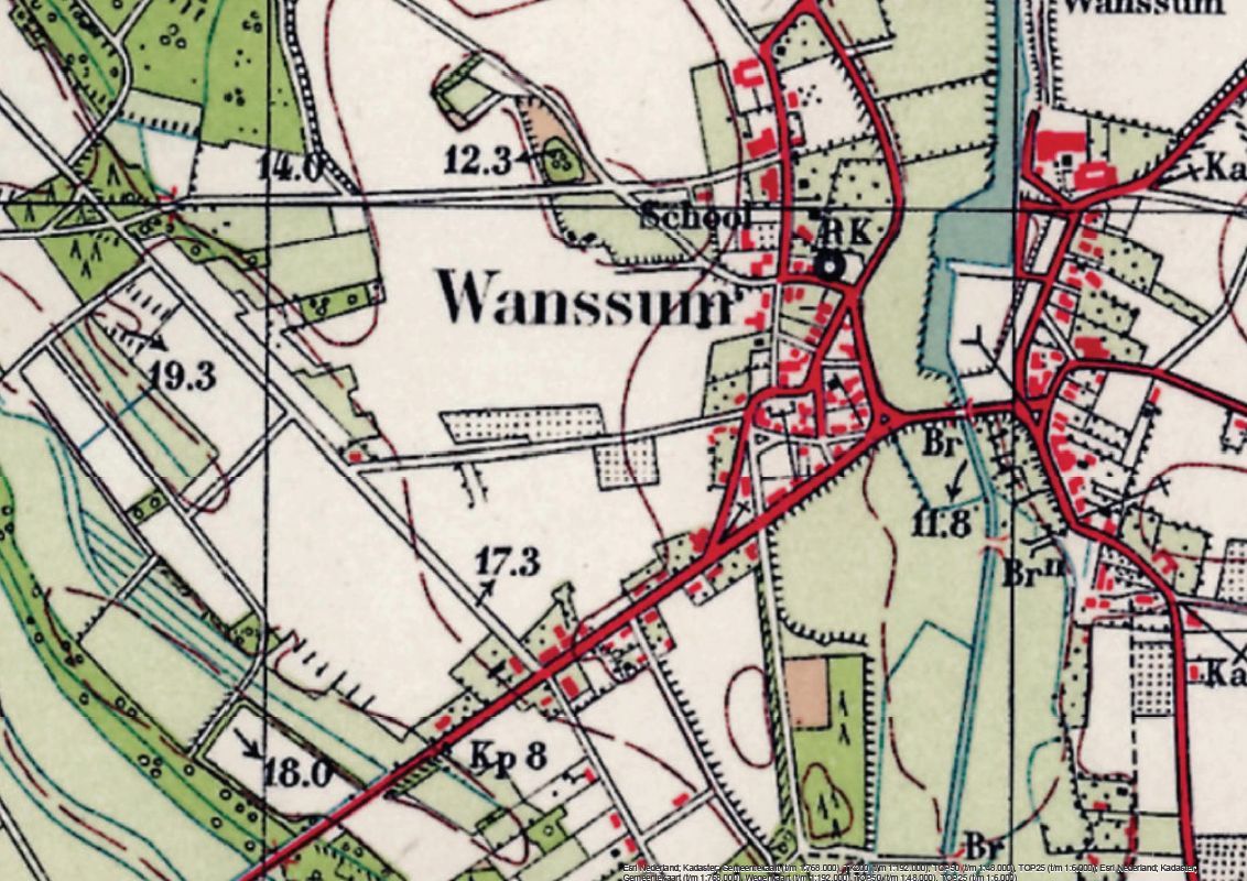 Historische kaart 1950