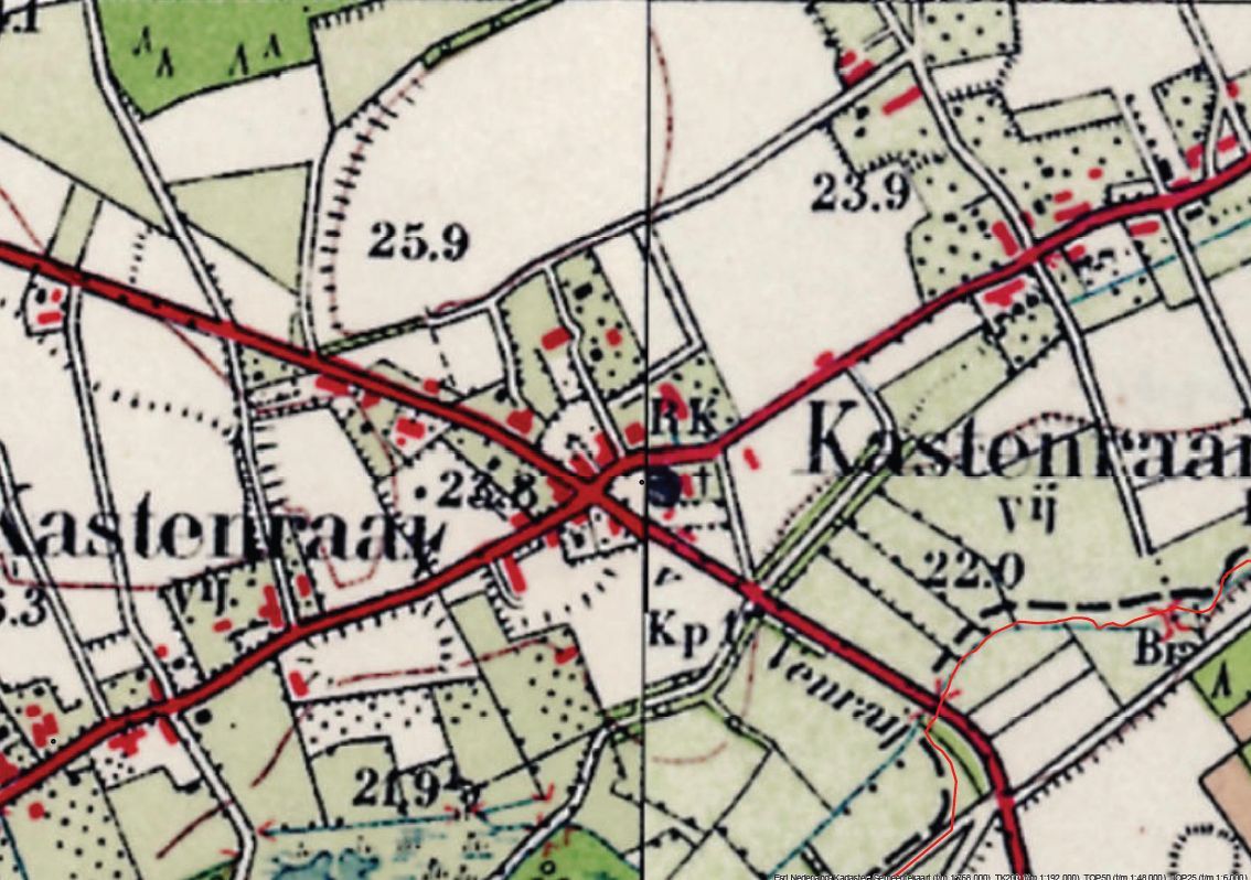 Historische kaart 1950